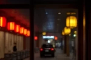 《无声渡口》封面：清晨渡口的空船与雾